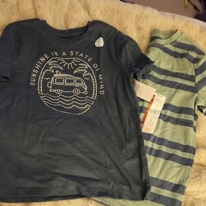 *nd Nwt Sz 8 Kids Summer Graphic Tee Bundle - Blue & Stripes - Must Be Bundled